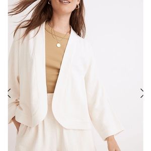 NWOT Madewell NWOT Line Blend Cropped Robe Jacket ⭐️ 🌱